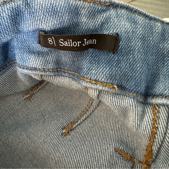 Talbots Sailor Straight Leg Cropped Trouser Jeans in Mystic. High Rise. Size 8 - Picture 3 of 13